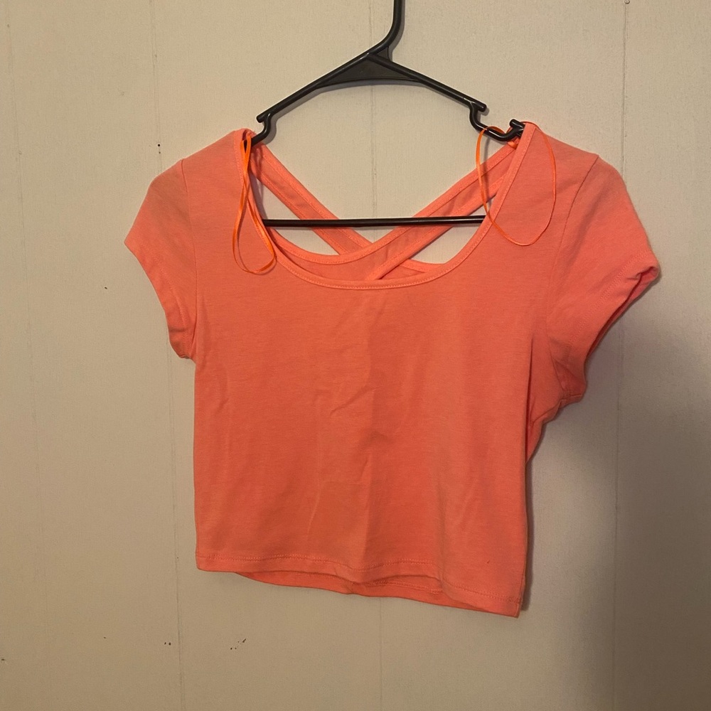 Coral Crop top